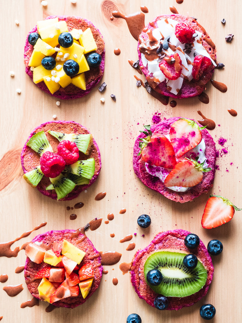 Gluten-Free & Vegan Pink Pitaya Pancakes Recipe!